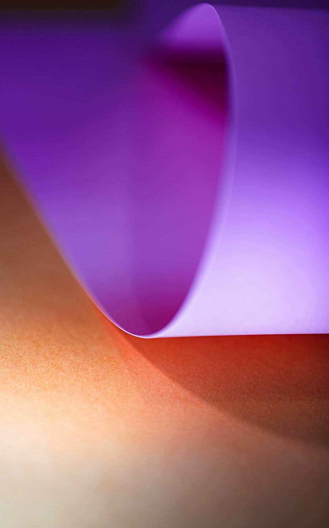 Overlapping translucent paper layers in soft daylight