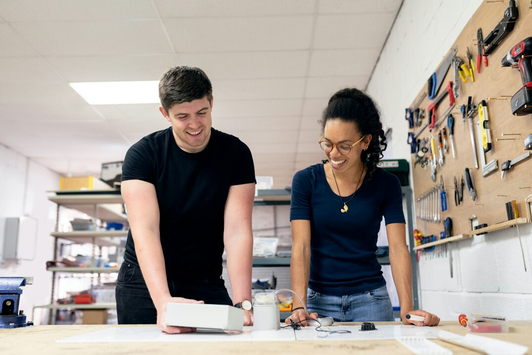 diverse people in workshop